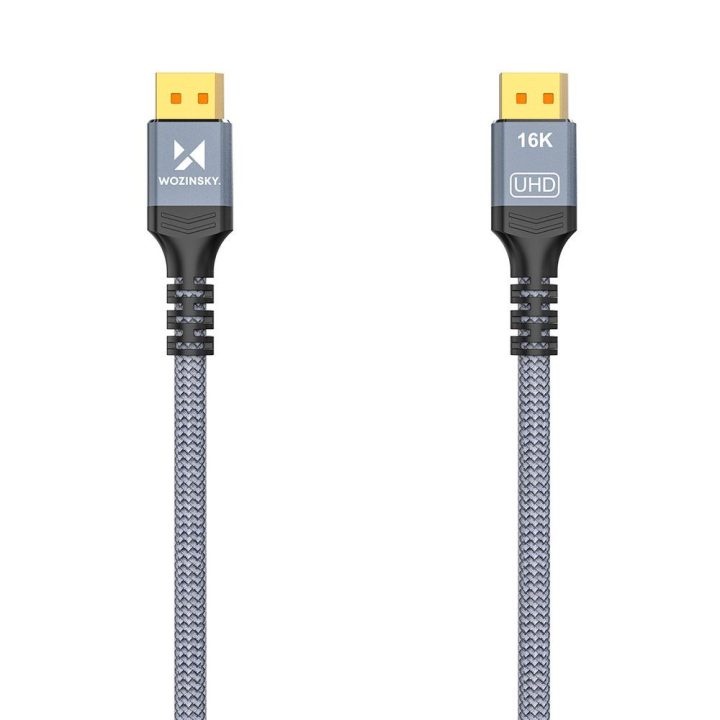 DisplayPort 2.1 kabelis 1m 16K@60Hz juodas