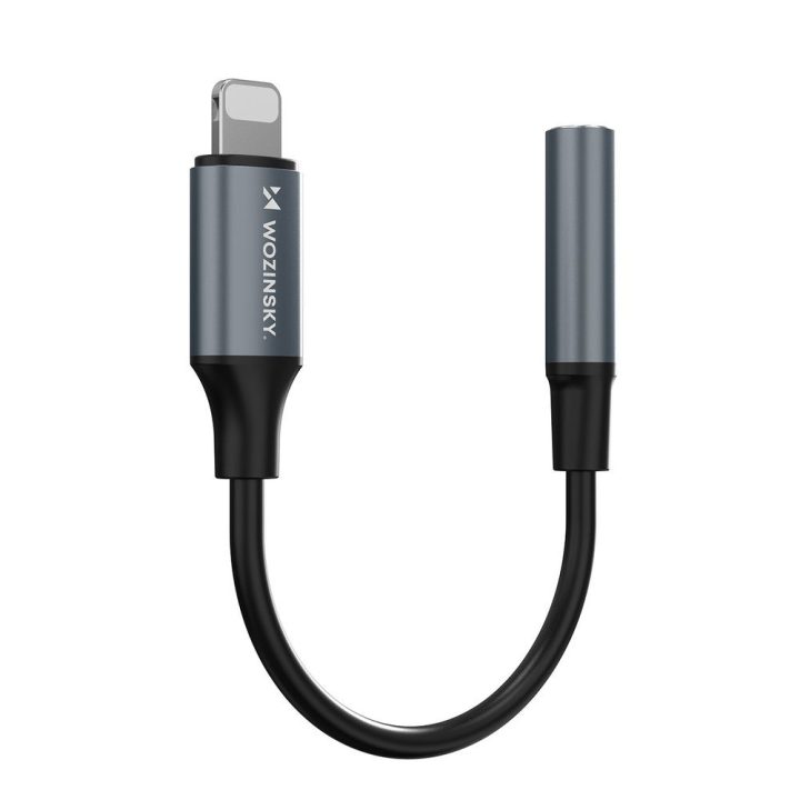 Lightning adapteris į 3.5 mm ausinių lizdą juodas