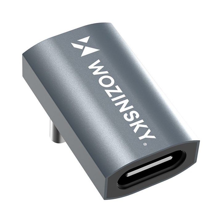 Kampinė USB-C perėjimo jungtis 240 W OTG , pilka