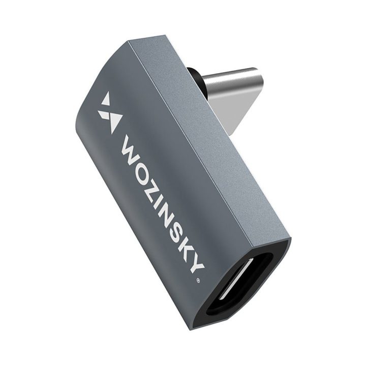 Kampinė USB-C perėjimo jungtis 240 W OTG , pilka