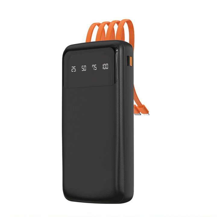 Išorinė baterija 10000mAh su USB C ir Lightning juoda