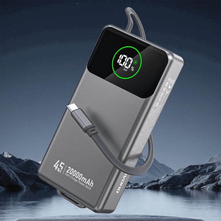 Išorinė baterija 45 W 20 000 mAh su USB-C laidu