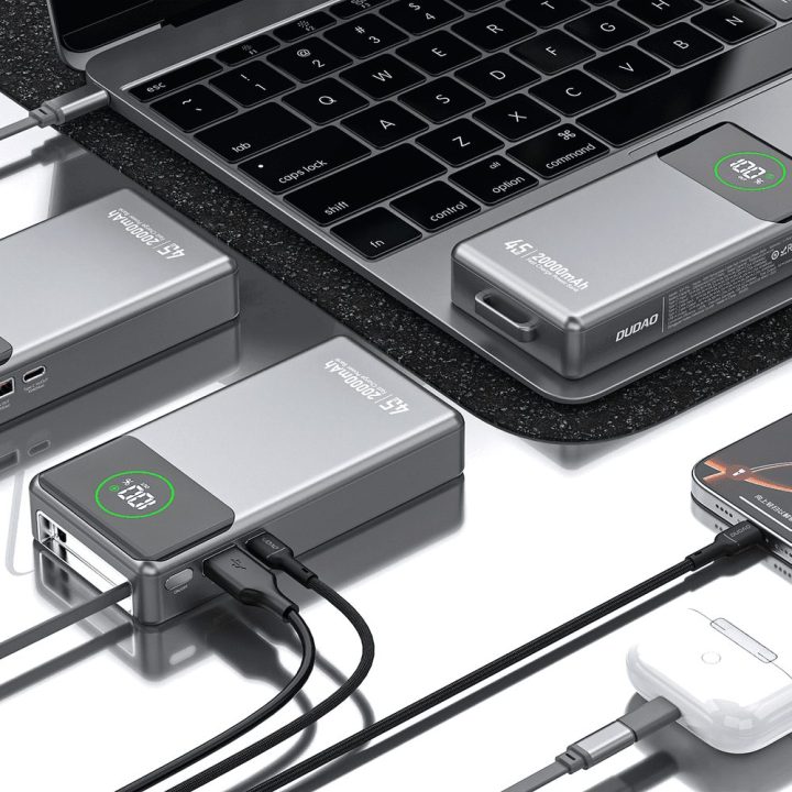 Išorinė baterija 45 W 20 000 mAh su USB-C laidu