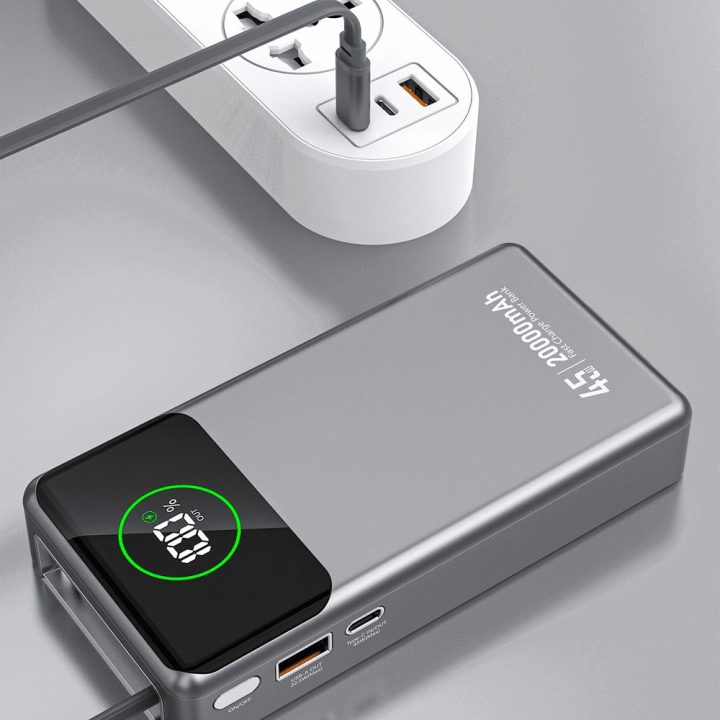 Išorinė baterija 45 W 20 000 mAh su USB-C laidu