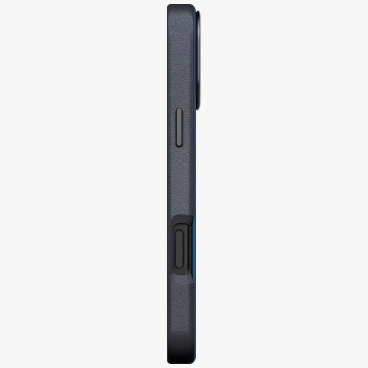 iPhone 17 Pro Max dėklas su MagSafe mėlynas ir juodas Uniq