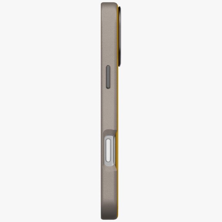 iPhone 17 Pro Max dėklas su MagSafe geltonai pilkas Uniq