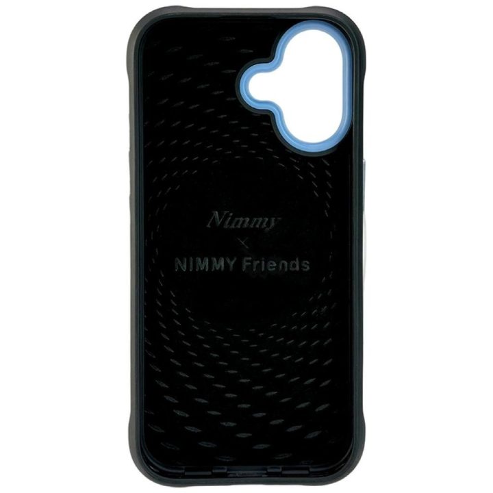 iPhone 17 dėklas juodas su šuniuko aplikacija Nimmy