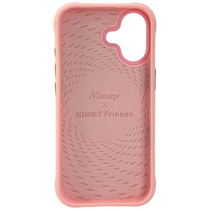 iPhone 17 dėklas rožinis su zuikučio piešiniu Nimmy