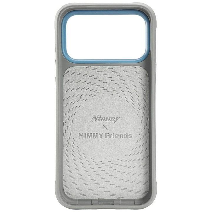 iPhone 17 Pro dėklas pilkas su šuniuko piešiniu Nimmy
