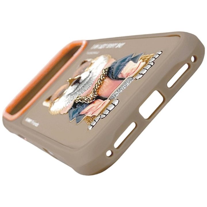 iPhone 17 Pro Max dėklas smėlio spalvos su šuniuku Nimmy