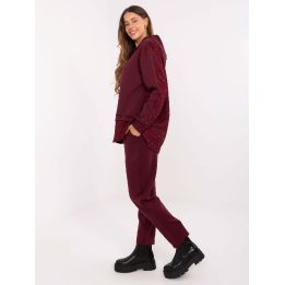 Komplektas bordo su blizgiomis detalėmis IT-KMPL