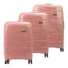 Lagaminas rožinis kietu korpusu Pierre Cardin