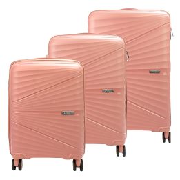 Lagaminas rožinis su ratukais Pierre Cardin