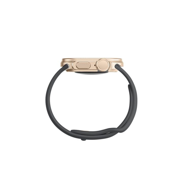 Apple Watch 11 dėklas metalinis auksinis AmazingThing