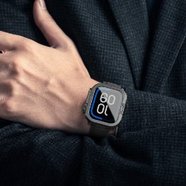 Apple Watch 11 dėklas metalinis juodas AmazingThing