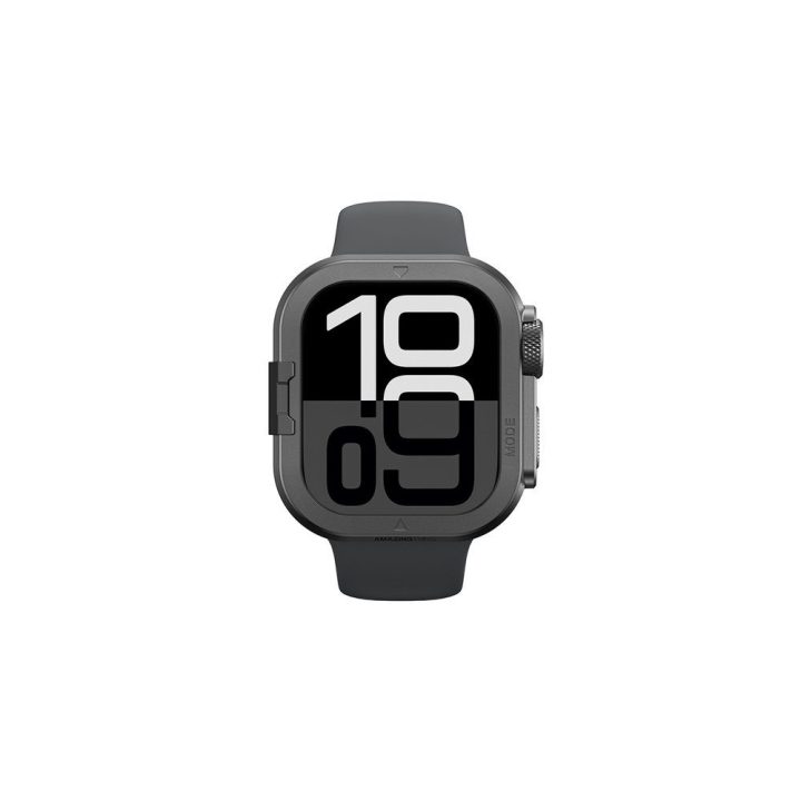 Apple Watch 11 dėklas metalinis juodas AmazingThing