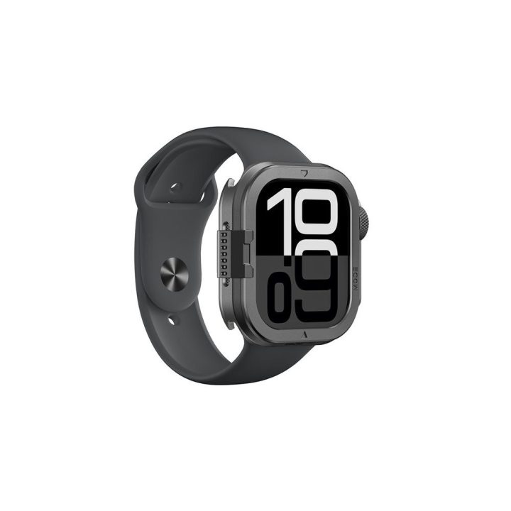 Apple Watch 11 dėklas metalinis juodas AmazingThing