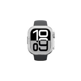 Apple Watch 11 dėklas metalinis sidabrinis AmazingThing