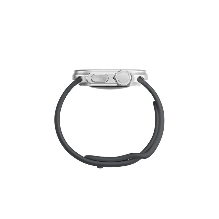 Apple Watch 11 dėklas metalinis sidabrinis AmazingThing