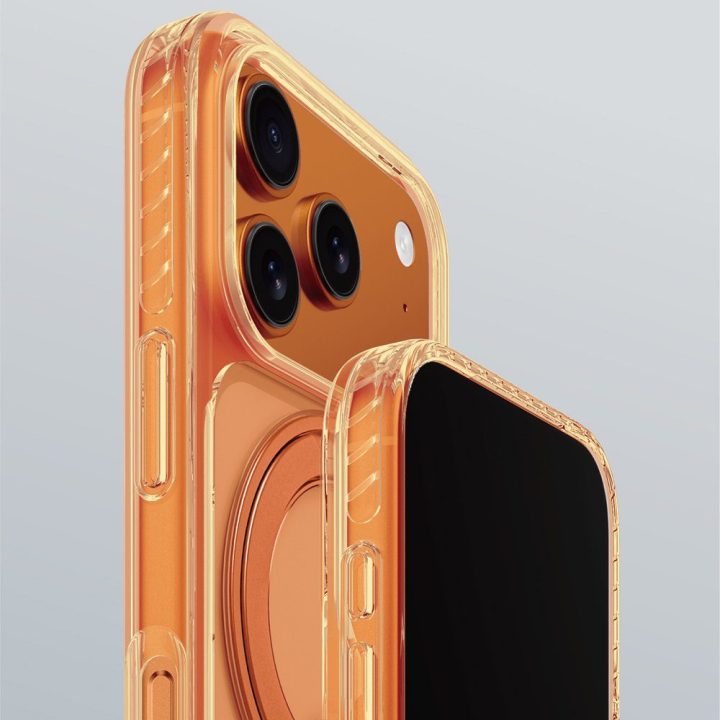 iPhone 17 Pro Max dėklas su MagSafe oranžinis AmazingThing