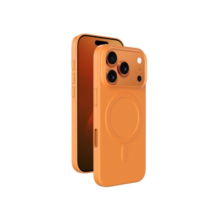 iPhone 17 Pro Max dėklas su MagSafe oranžinis AmazingThing