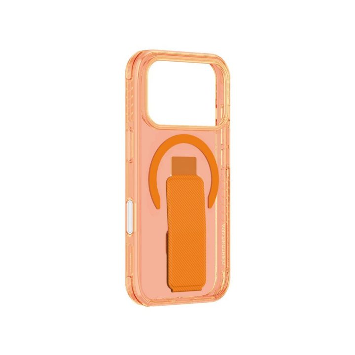 iPhone 17 Pro dėklas su laikikliu ir MagSafe oranžinis AmazingThing