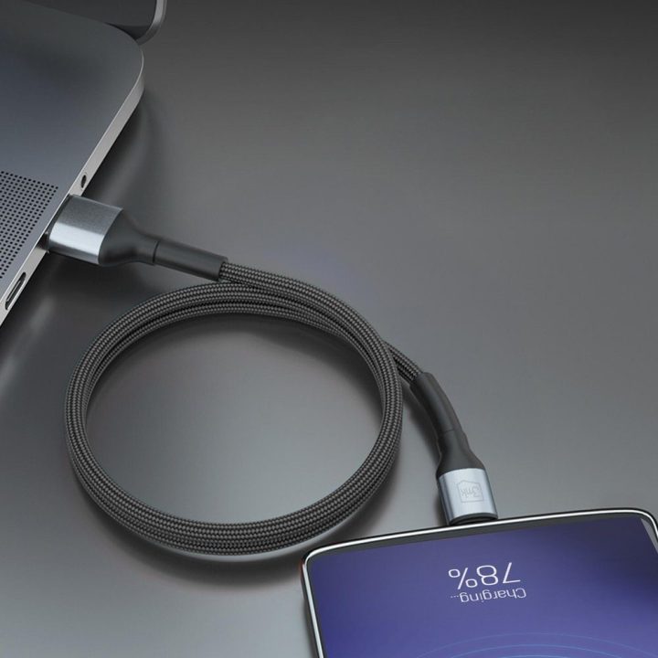 Įkrovimo laidas USB-A į MicroUSB juodas pintas