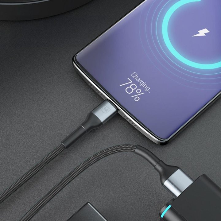 Įkrovimo laidas USB-A į MicroUSB juodas pintas