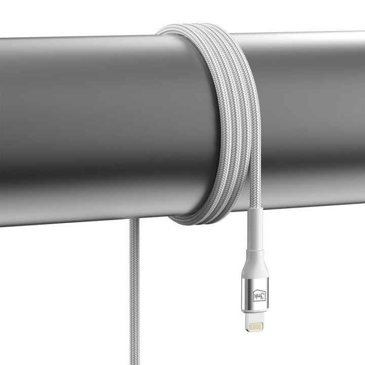 Įkrovimo laidas USB-A į Lightning baltas 2m