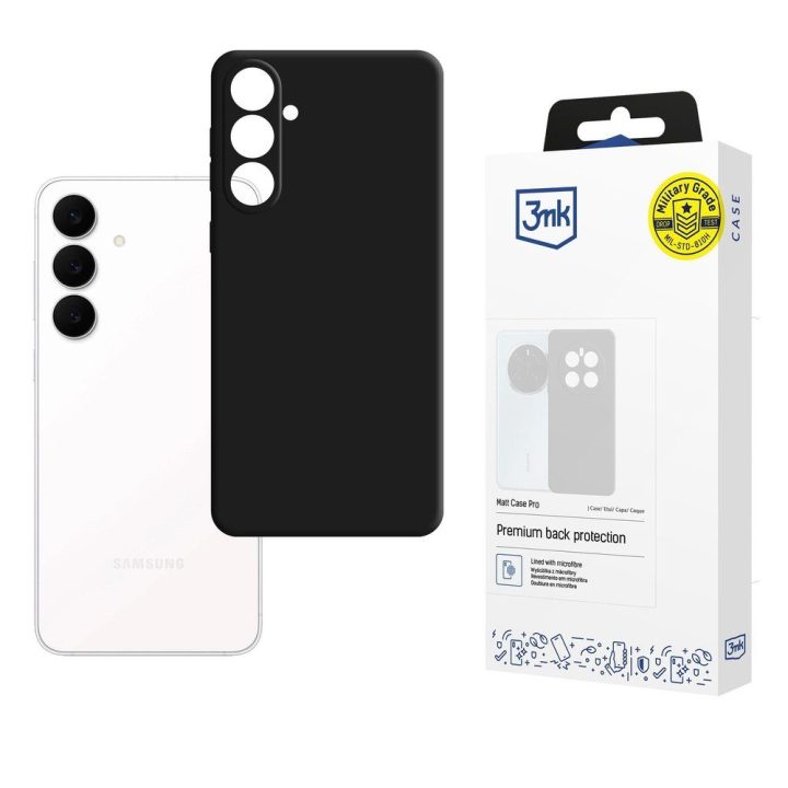 Samsung Galaxy S25 FE dėklas matinis juodas