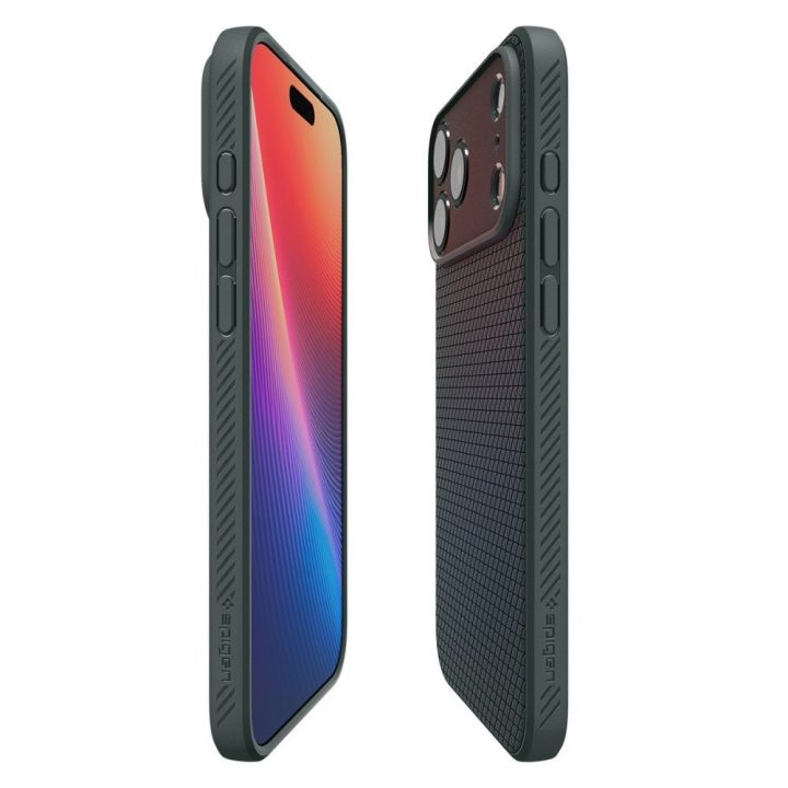 iPhone 17 Pro Max dėklas Liquid Air žalias Spigen