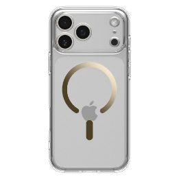iPhone 17 Pro Max dėklas su MagSafe skaidrus auksinis Spigen