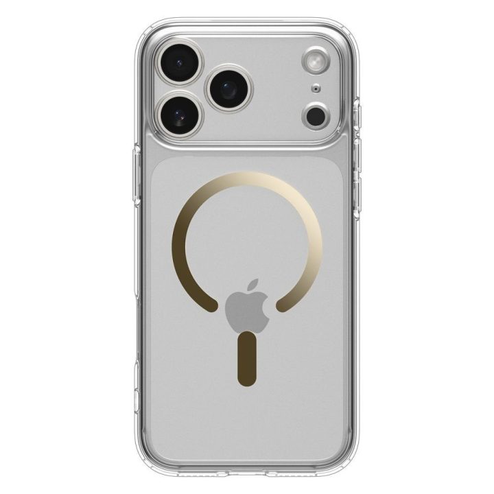 iPhone 17 Pro Max dėklas su MagSafe skaidrus auksinis Spigen