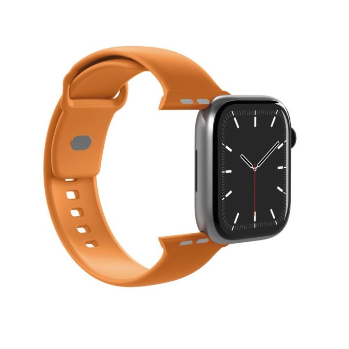 Dirželis Apple Watch silikoninis oranžinis Puro