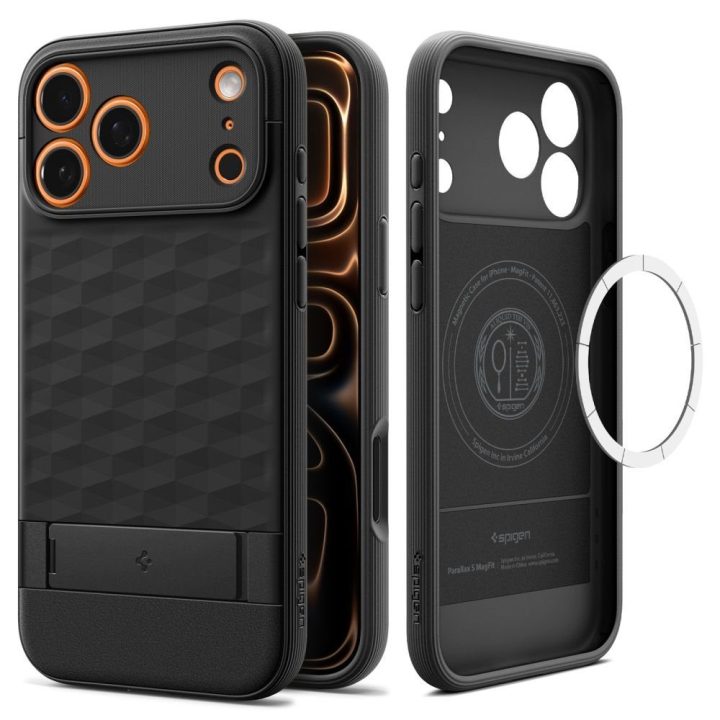 iPhone 17 Pro Max dėklas su MagSafe matinis juodas Spigen