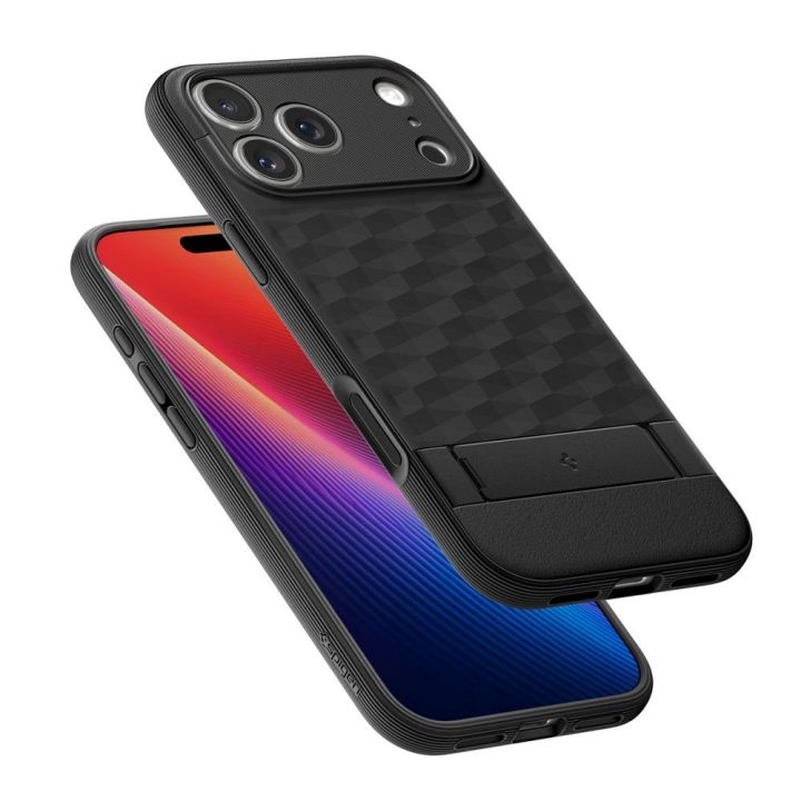 iPhone 17 Pro Max dėklas su MagSafe matinis juodas Spigen