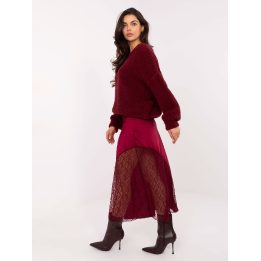 Sijonas bordo spalvos Makadamia – elegancijai ir išskirtinumui kasdien.