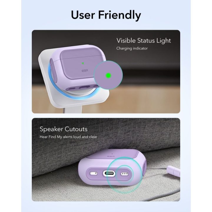 AirPods Pro dėklas su MagSafe purpurinis ESR