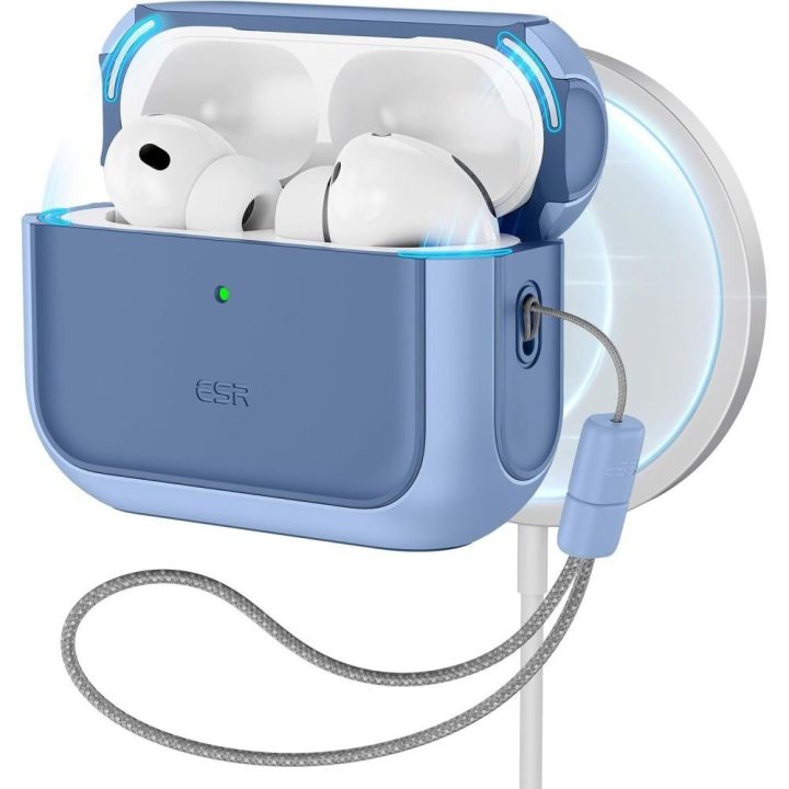 Dėklas MagSafe AirPods Pro ESR Orbit Halolock – patikimai apsaugai ir belaidžiam įkrovimui.