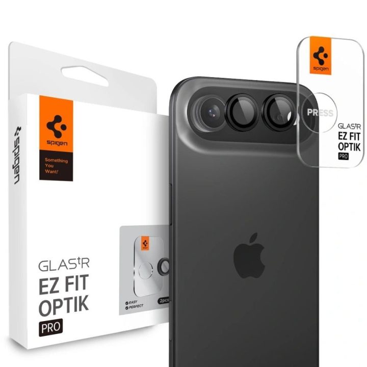 Stikliukas kamerai iPhone Air Spigen Optik Pro – lęšių apsaugai ir vaizdo raiškai kasdien.