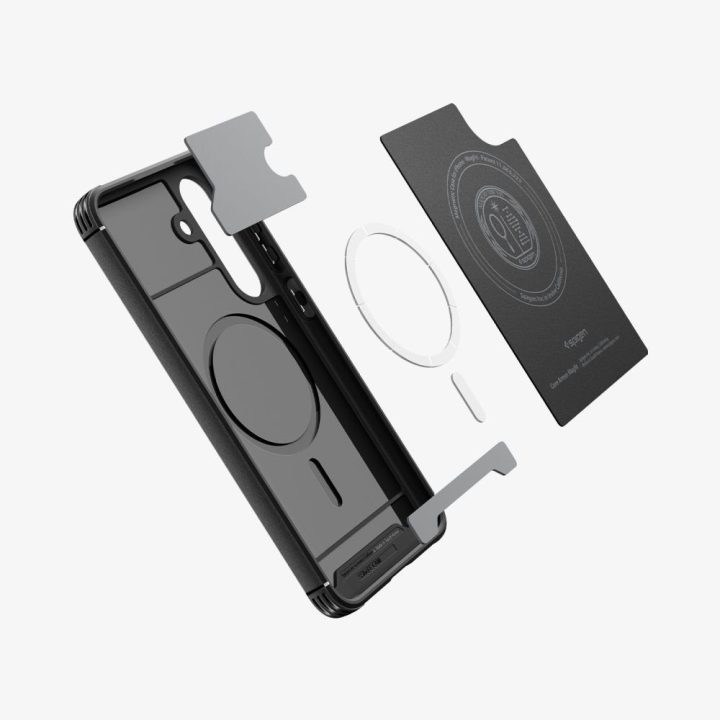 Dėklas Samsung Galaxy S25 FE Spigen Core Armor Mag – patikimai apsaugai ir belaidžiam įkrovimui.