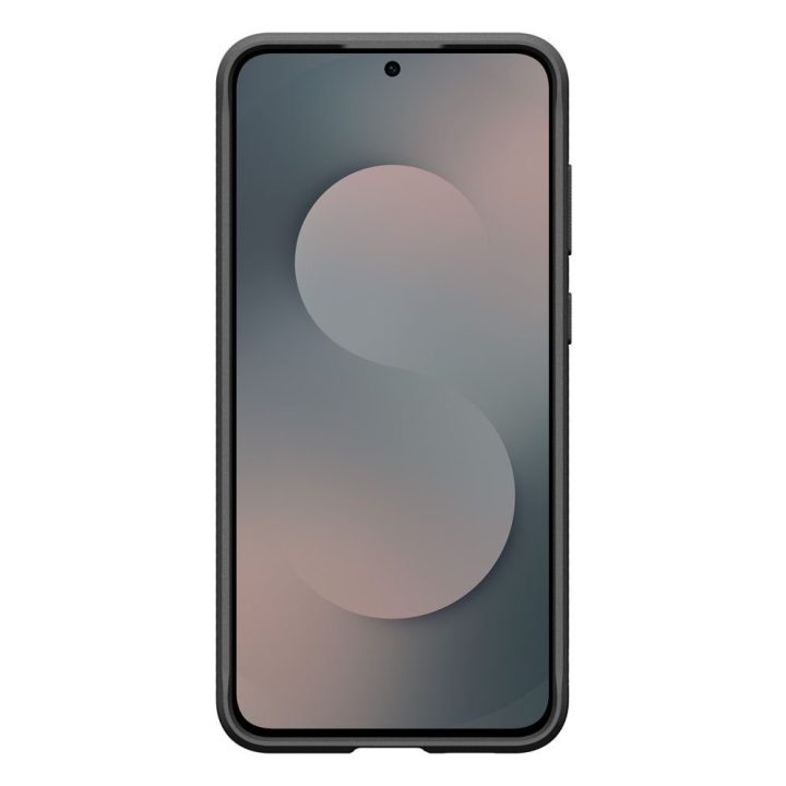 Samsung Galaxy S25 FE dėklas matinio juodos spalvos su apsauga Spigen