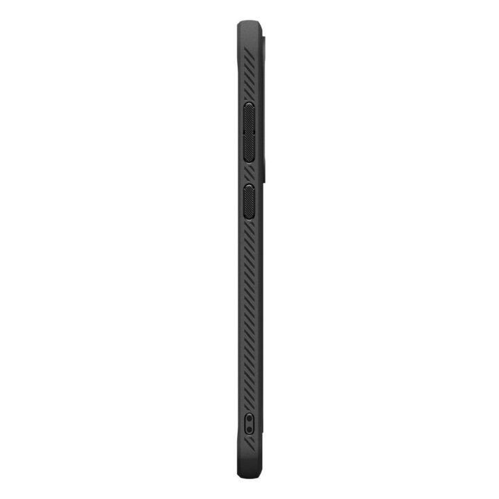 Samsung Galaxy S25 FE dėklas matinio juodos spalvos su apsauga Spigen
