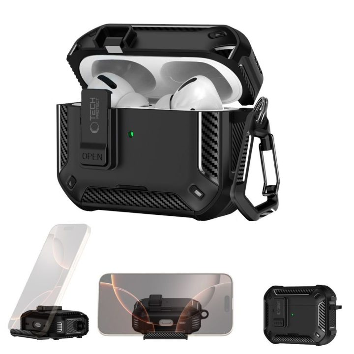 Dėklas AirPods Pro Carbonox su MagSafe – apsaugai ir patogumui kasdien.