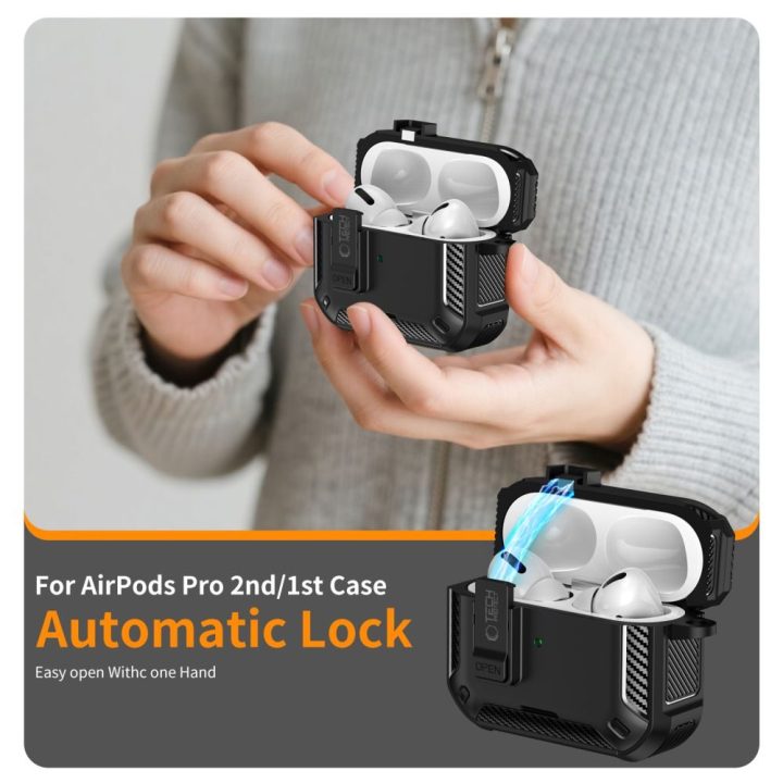 Dėklas AirPods Pro Carbonox su MagSafe – apsaugai ir patogumui kasdien.