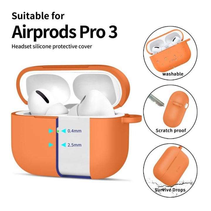 Dėklas silikoninis AirPods Pro – patogiai apsaugai ir laikymui kasdien.