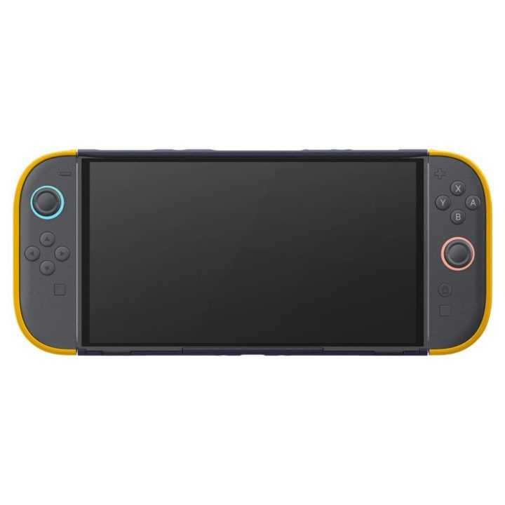 Dėklas tamsiai mėlynas Nintendo Switch 2 Spigen Nano Pop – patikimai apsaugai ir žaidimų patogumui.
