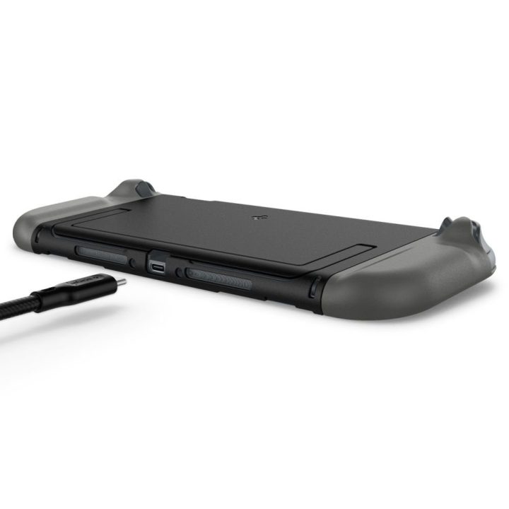 Dėklas juodas Nintendo Switch 2 Spigen Nano Pop – patogiai apsaugai ir žaidimų malonumui.