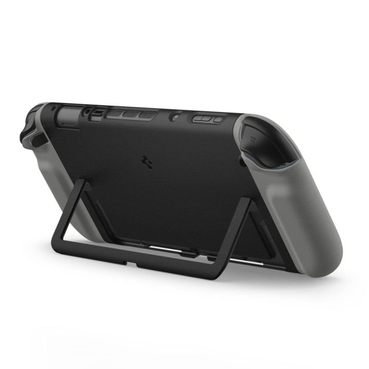 Dėklas juodas Nintendo Switch 2 Spigen Nano Pop – patogiai apsaugai ir žaidimų malonumui.