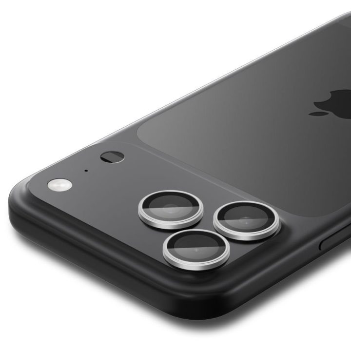 Stikliukas kamerai iPhone 16 Pro Max Spigen Optik Pro – objektyvo apsaugai ir vaizdo raiškai.